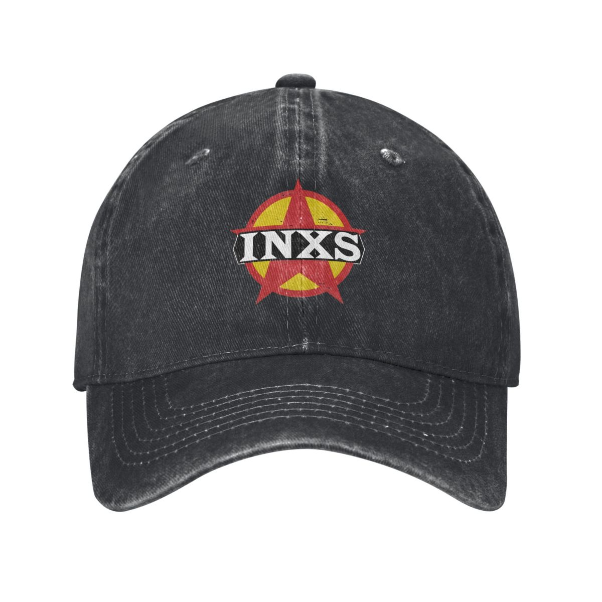 Outdoor Adventure Golf - INXS, logotipo estrela, vintage, gráfico retrô,