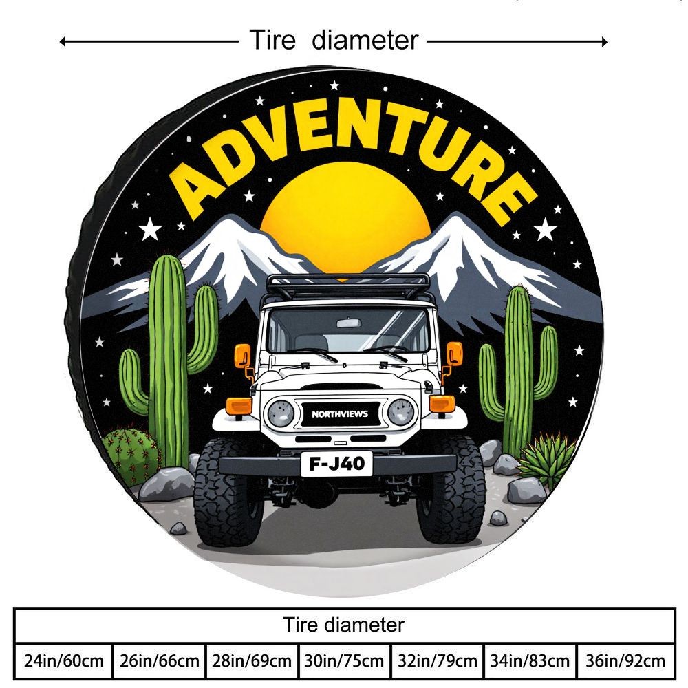 Outdoor Adventure Vehicles - Capa de Pneu para Veículo Off-Road