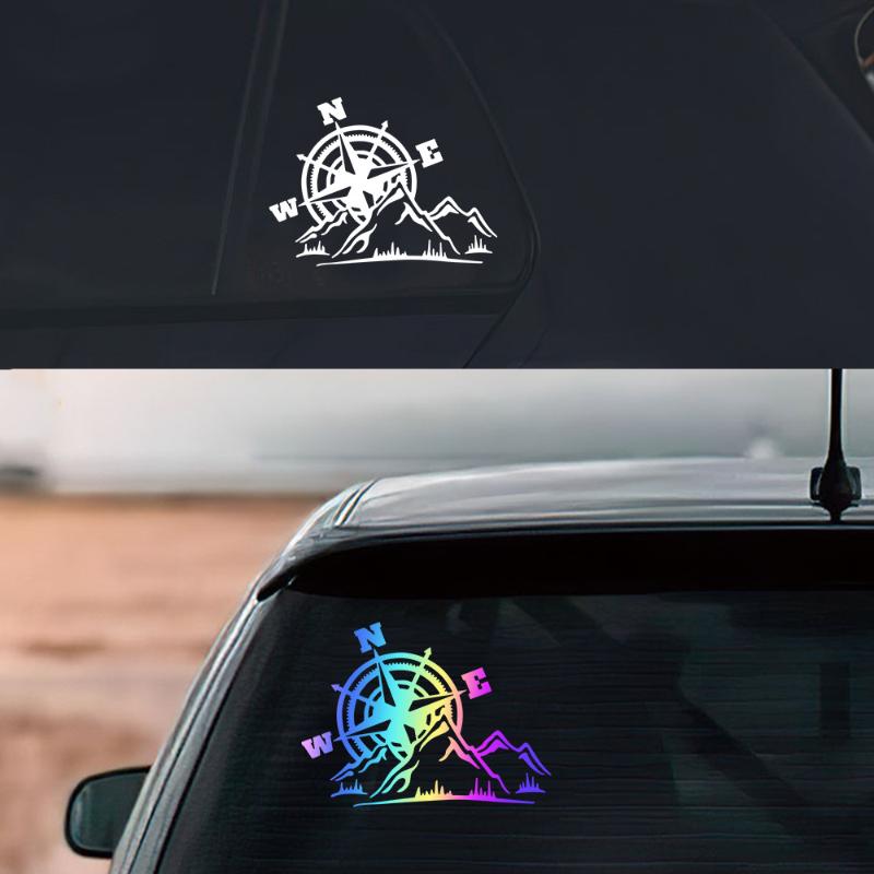 Outdoor Adventure Vehicles - Adesivos de bússola à prova d'água