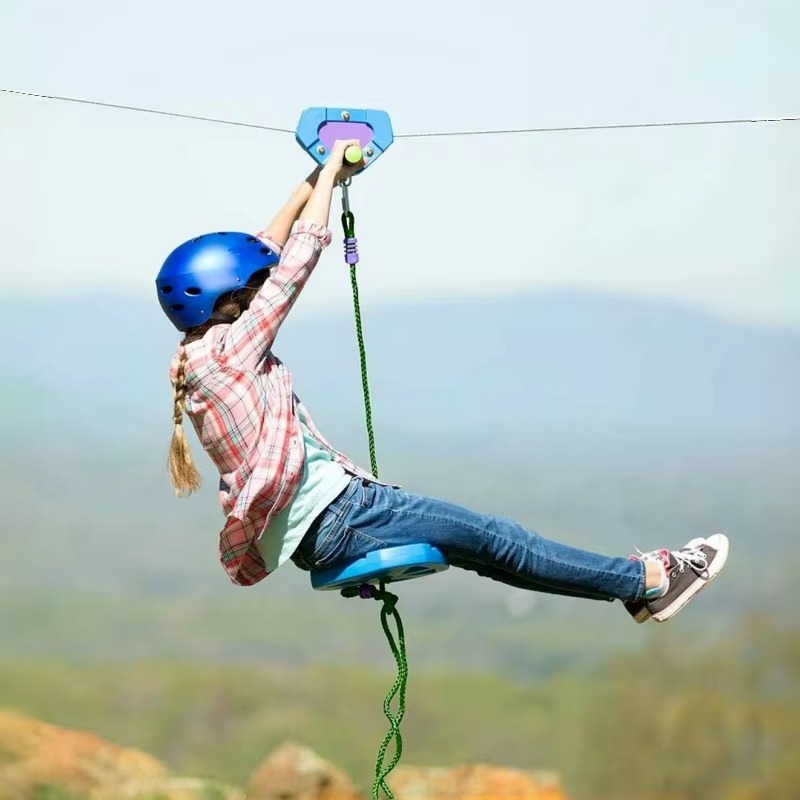 Outdoor Adventure Zipline - Conjunto de Zipline para Jogo ao