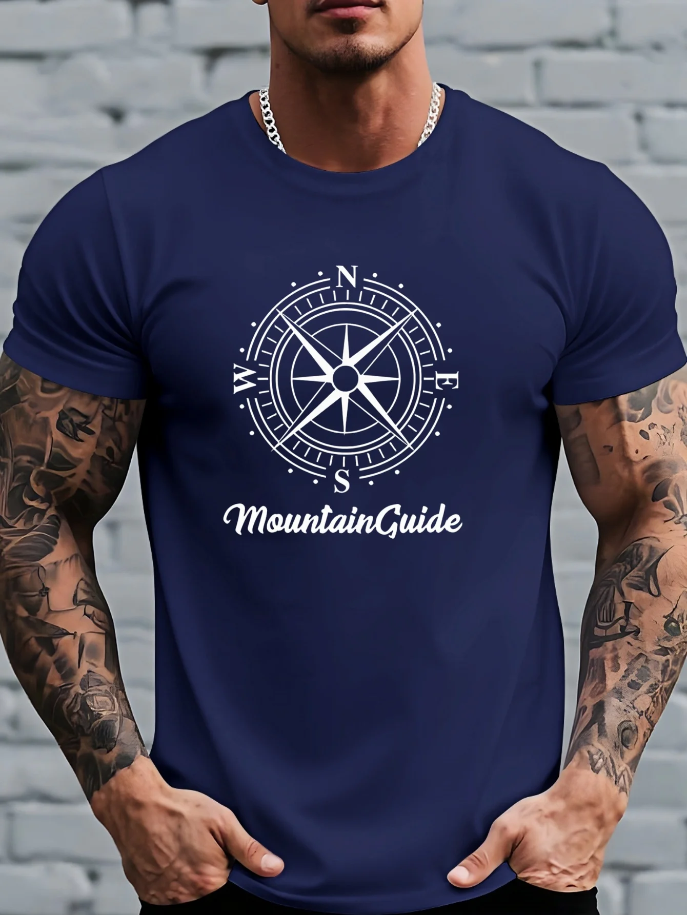 Camisetas Masculinas Novas e M - Outdoor Adventure Guide avaliação e preço
