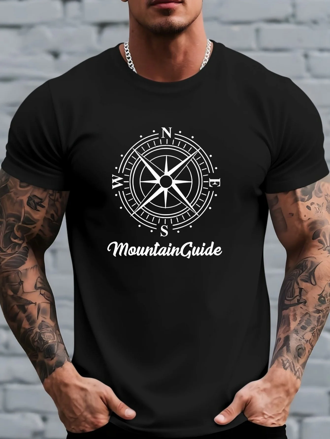 Camisetas Masculinas Novas e M - Outdoor Adventure Guide avaliação e preço