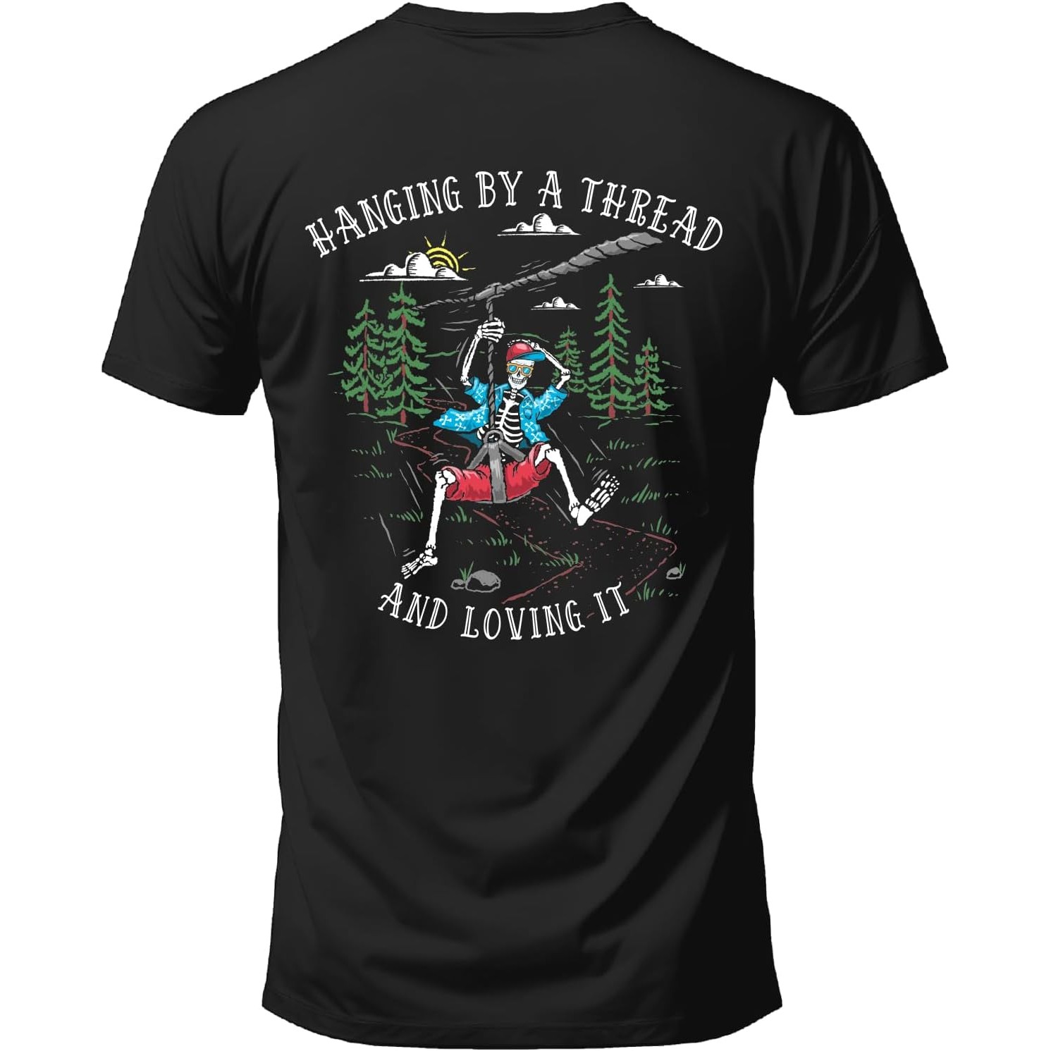 Camiseta masculina com estampa - Outdoor Adventure Zipline avaliação e preço