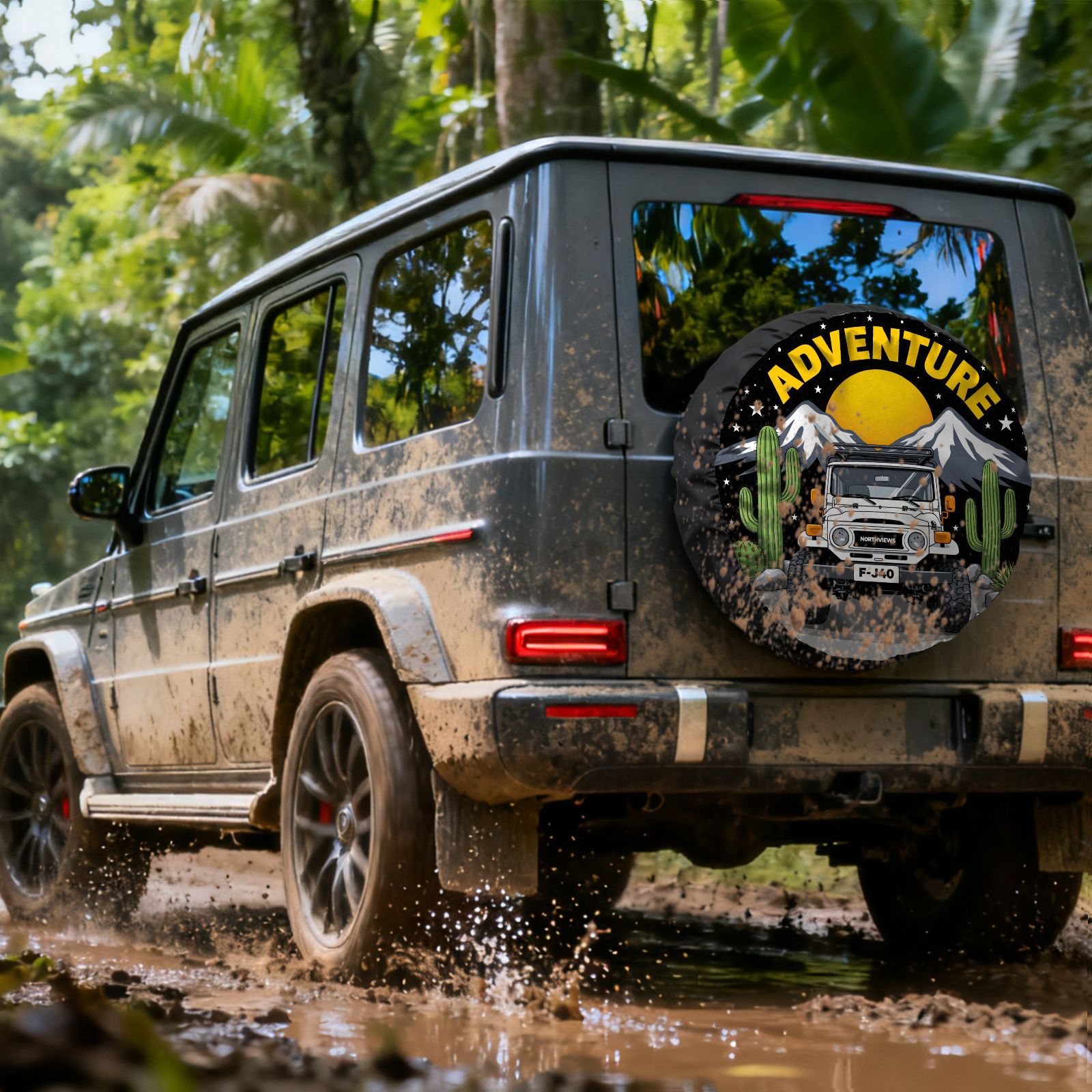 Capa de Pneu para Veículo Off- - Outdoor Adventure Vehicles avaliação e preço