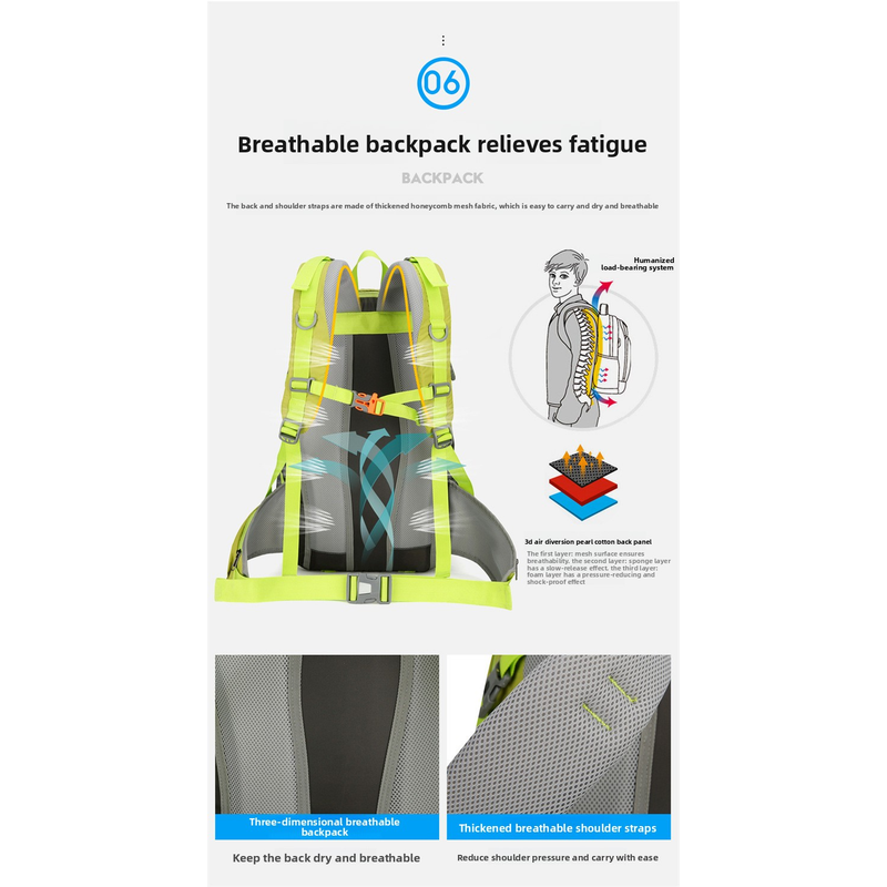 Mochila de Hiking AZELA 36-55L - Outdoor Adventure And Travel avaliação e preço