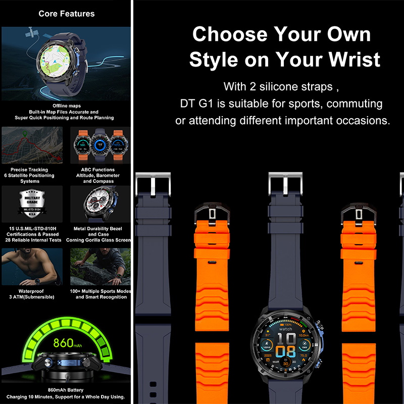 Novo Smartwatch DT G1 para Ave - Outdoor Adventure Reservations avaliação e preço